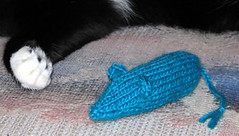 Teal Catnip Mouse