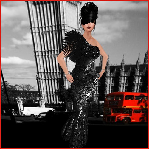 AsHmOoT_SS Coll_Mermaid Dress_Sparckling Black by Orelana resident ♛ MM Luxembourg 2014 ♛