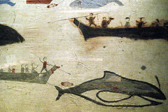 NYC - National Museum of the American Indian - Whale Hunt Painted Screen
