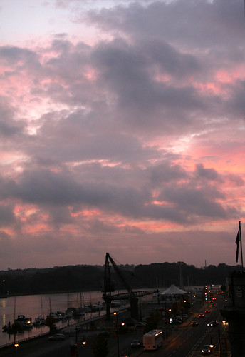 ireland cloud color water car clouds sunrise river october waterford 2007