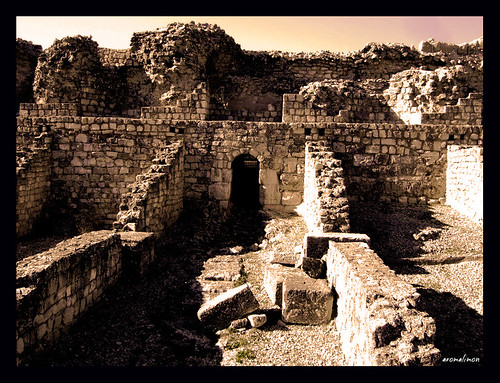 sepia ruins roman stones valeria
