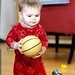 holding a baby basketball    MG 7269