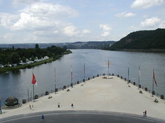 Confluence of the rivers Rhine and Mosel