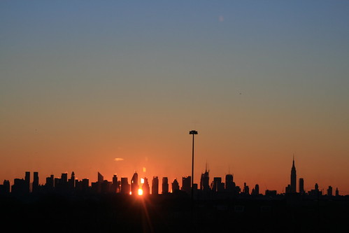 sun newyork skyline marriott sunrise dawn manhattan hotelview daybreak