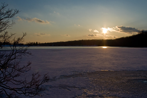 sunset ice