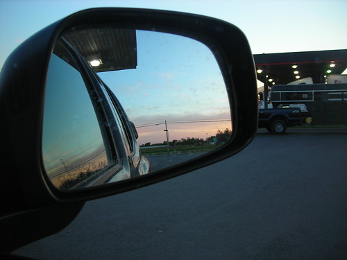 travel sunset sky car mirror roadtrip business businesstrip