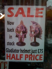 Gladiator helmets at CRAZY PRICES!
