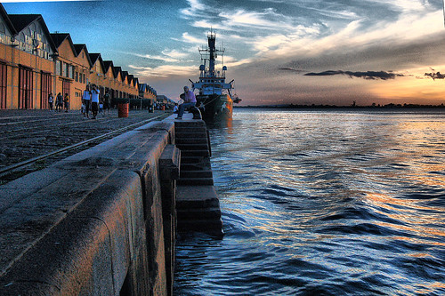 sunset water clouds geotagged ship portoalegre wharf bej colorphotoaward geo:lat=30026968 geo:lon=51231608 top20travelpix