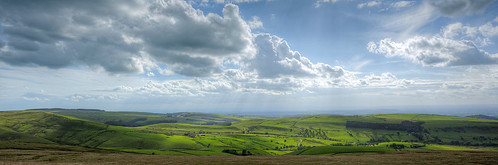 cheshire england uk sky clouds peakdistrict landscape lamaloadreservoir shiningtor catstor goytvalley hills panorama green