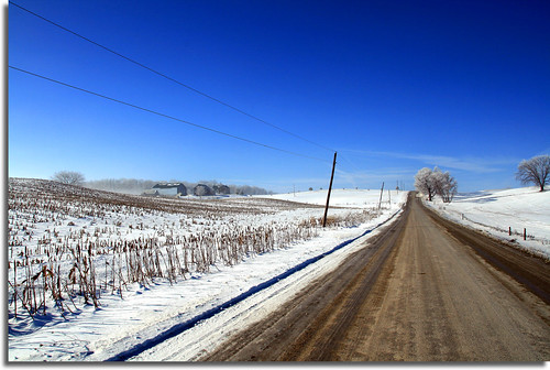 road blue winter sky snow ontario canada canon landscape countryside country sigma naturesfinest perthcounty mywinners canon400d aplusphoto ultimateshot sigma18200dcos