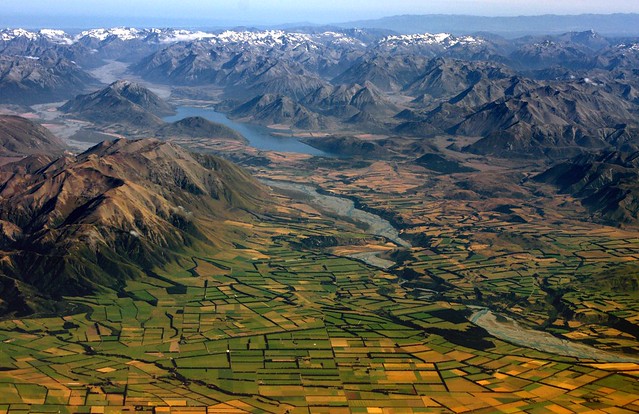 Canterbury plains landscape, New Zealand