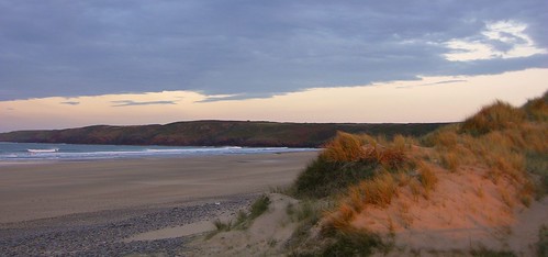 beach wales sunrise dawn sand dunes westangle