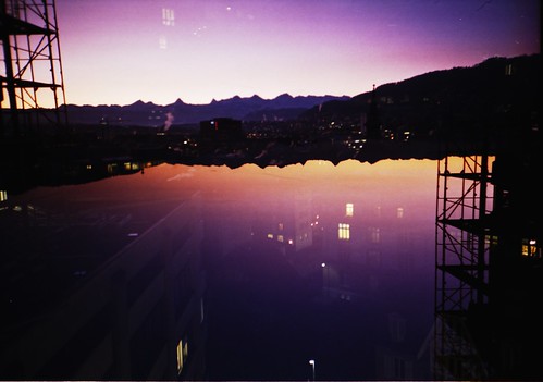 alps film sunrise 35mm schweiz switzerland lomography suisse doubleexposure lomolca bern svizzera c41