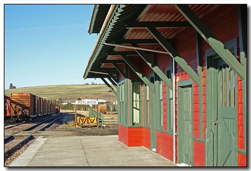 railroad idaho trainstation restoration smalltown potlatch palouse aplusphoto