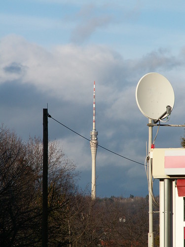 Niedersedlitz Fernsehturm Antenne und Sichtverbindung zum Fernsehturm Dresden 054
