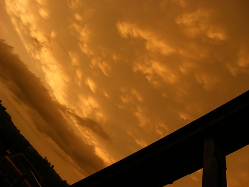 sunset storm dusk iowa swisher greencastle thunderstorms