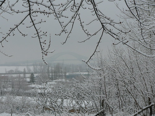 winter snow landscape hiver pont neige paysage