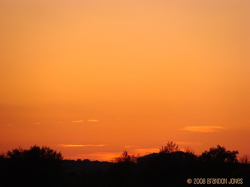 sunset orange beautiful night