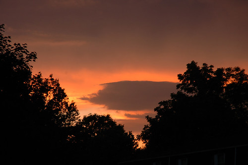 sunset sky cloud storm weather clouds