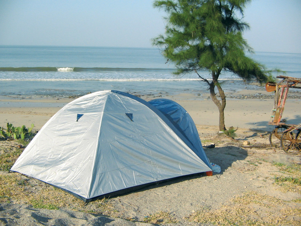 camping en la playa