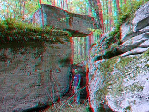 outcrop rock creek stereogram 3d pennsylvania anaglyph stereo minister