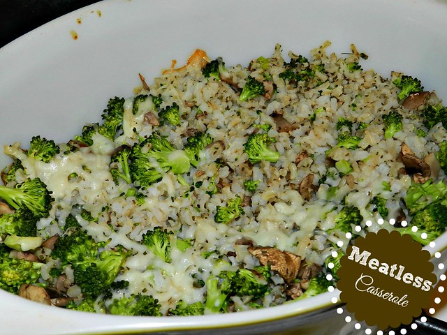Broccoli, Mushroom & Rice Casserole (5)