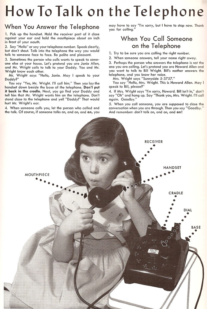How to Talk on the Telephone