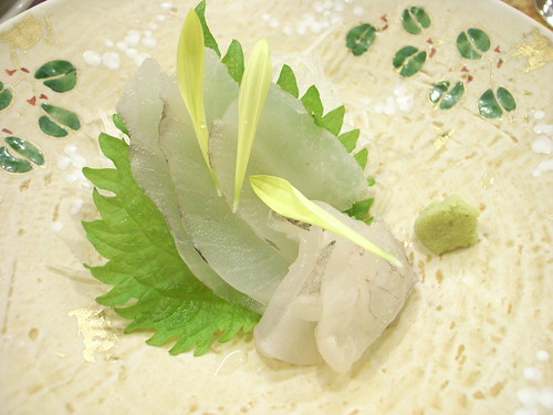 ヒラメの刺身 Sashimi of Flatfish