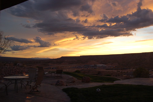 sunset sky sun grass night clouds yard ball table desert furniture soccer nevada lawn mesquite valley mesa