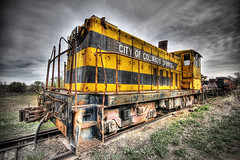 The Yellow Train Engine From Colorado Springs