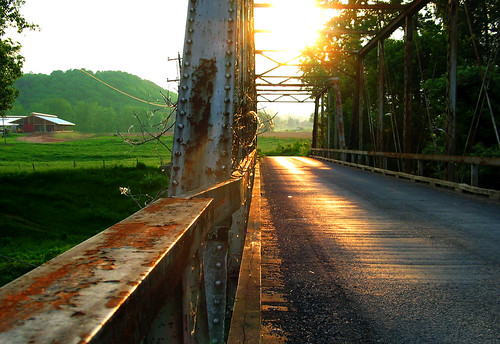 bridge sunset virginia postcard shenandoahvalley rockinghamcounty