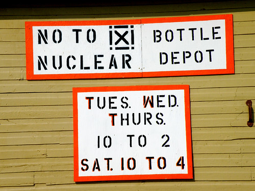 road trip travel rural bottle northwest may nuclear alberta depot manning 2011 travelalberta notonuclear northwestalberta