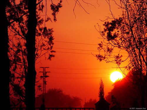 red sun sol atardecer rojo aplusphoto