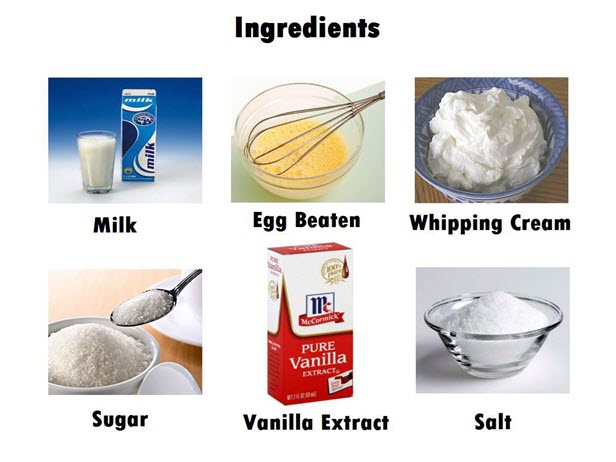 ice cream ingredients