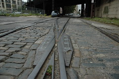 Old industrial train tracks