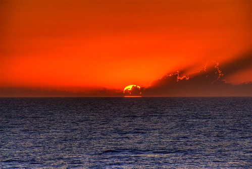 ocean cruise sunset orange southamerica water argentina clouds ncl norwegiancruiselines norwegiandream mywinners 200801