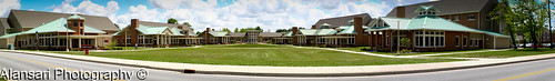 blue ohio summer sky panorama sun white house green grass weather canon campus photography nice university day village walk may oh northern abdullah عبدالله 500d 2470mm affinity 2011 alansari الأنصاري