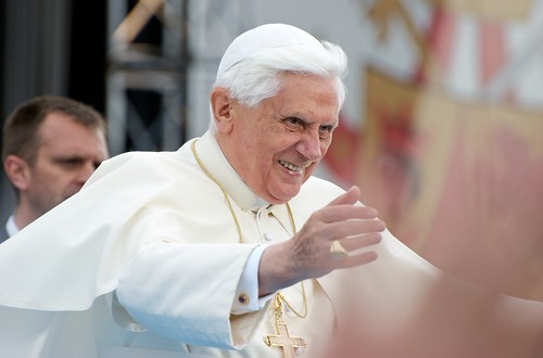 Pope Benedict Greets the Youth - 1