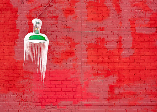 winter light red sky abstract cold color colour brick green classic ice broken lamp beautiful wall wisconsin landscape outdoors design melting industrial flat decay belleville fineart vision melt icy frigid wi icicles stockphoto artistry stockphotography royaltyfree danecounty rightsmanaged
