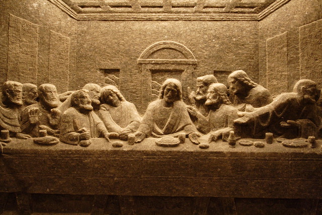 The Last Supper, carved in salt