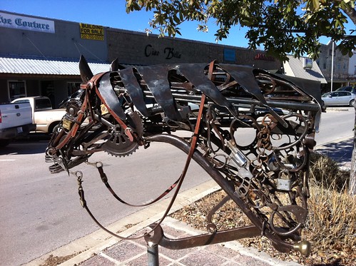 sculpture horse art metal texas publicart marblefalls iphone