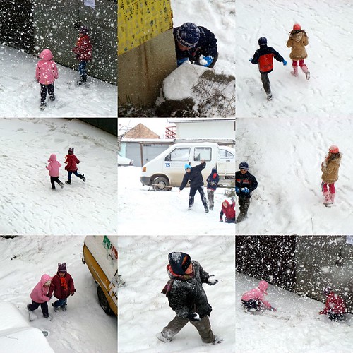 winter snow children geotagged happy play joy romania 2008 ela salaj zalau februarie2008 geo:lat=47192702 geo:lon=23049595