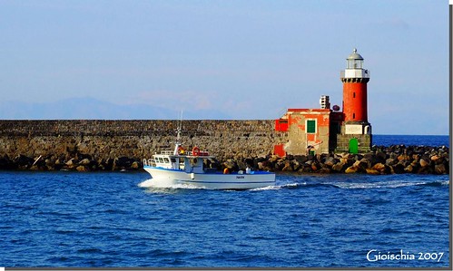 sea italy lighthouse faro boat fishing barca italia mare ischia pesca mywinners