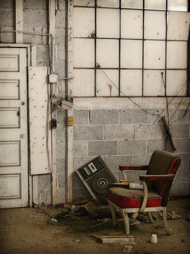 abandoned industry newjersey chair industrial forgotten redchair paulsboronj