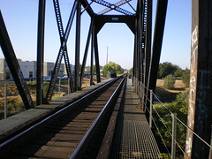 Through truss bridge over Antelope Creek