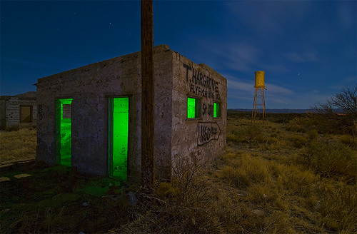abandoned night texas watertower saltflat touristcourt hewouldbeproud
