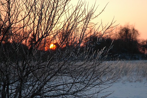 sunset ice