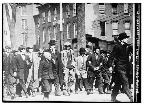W.D. Haywood leads Lowell strike parade  (LOC)