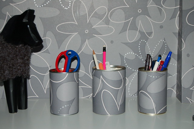 Recycled tin cans