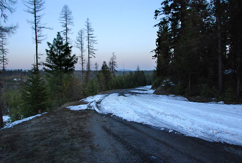 road sunset snow oregon bluemountains mtemily ut2008may